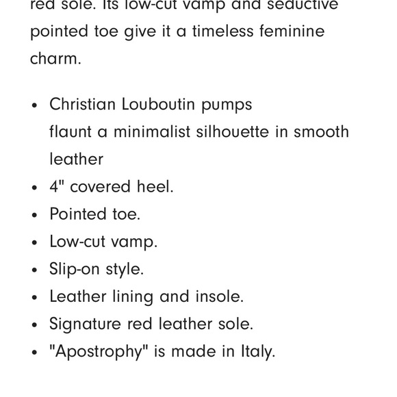 Black leather Christian Louboutin 4” heels. - Picture 11 of 11